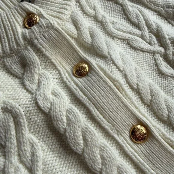 Tuckernuck Sandstone Cotton Colette Cardigan Size Medium - Picture 7 of 12